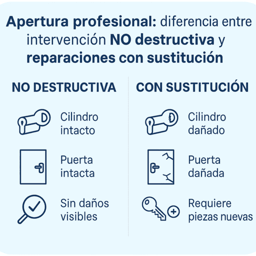 Apertura de puertas sin romper en Ajofrín Técnicos especialistas en cerrajería en Ajofrín